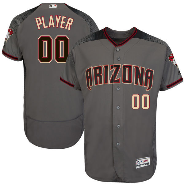 Men's Arizona Diamondbacks Flex Base Custom Jersey MLBC0179